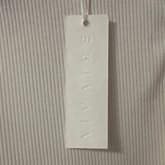 White Ribbed Tank Top - Picture 3 of 4